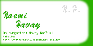 noemi havay business card